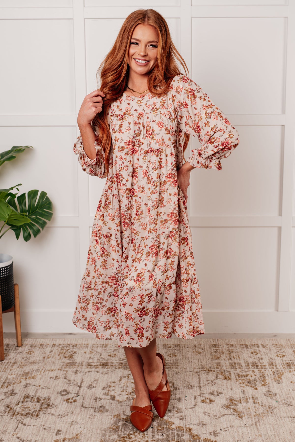 chiffon balloon sleeve dress Shine Baby Blue Balloon Sleeve Glittery Midi Length Chiffon Dress Rim Zim Fashion