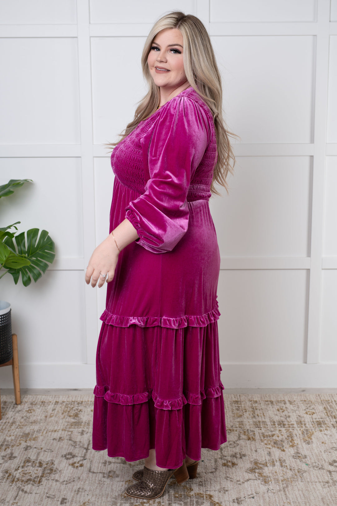 Holiday Pink Velvet Maxi Dress Hydrangeas Boutique Holiday Pink Velvet Maxi Dress Hydrangeas Boutique