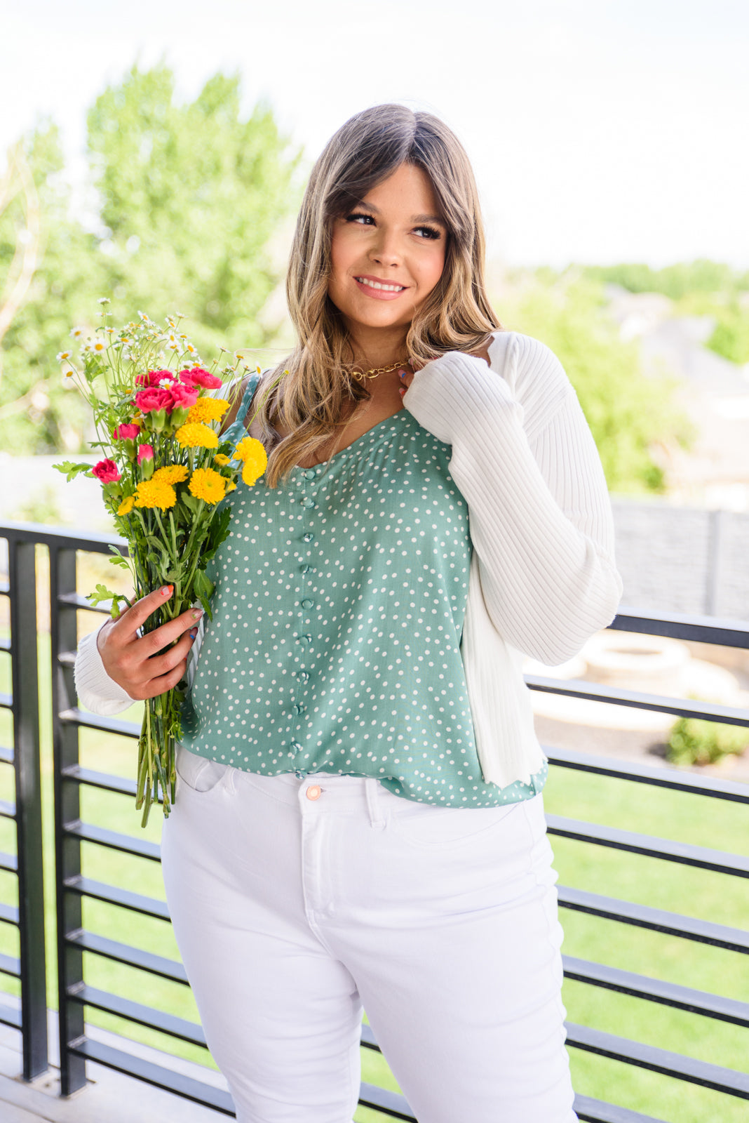 polka dot camisole